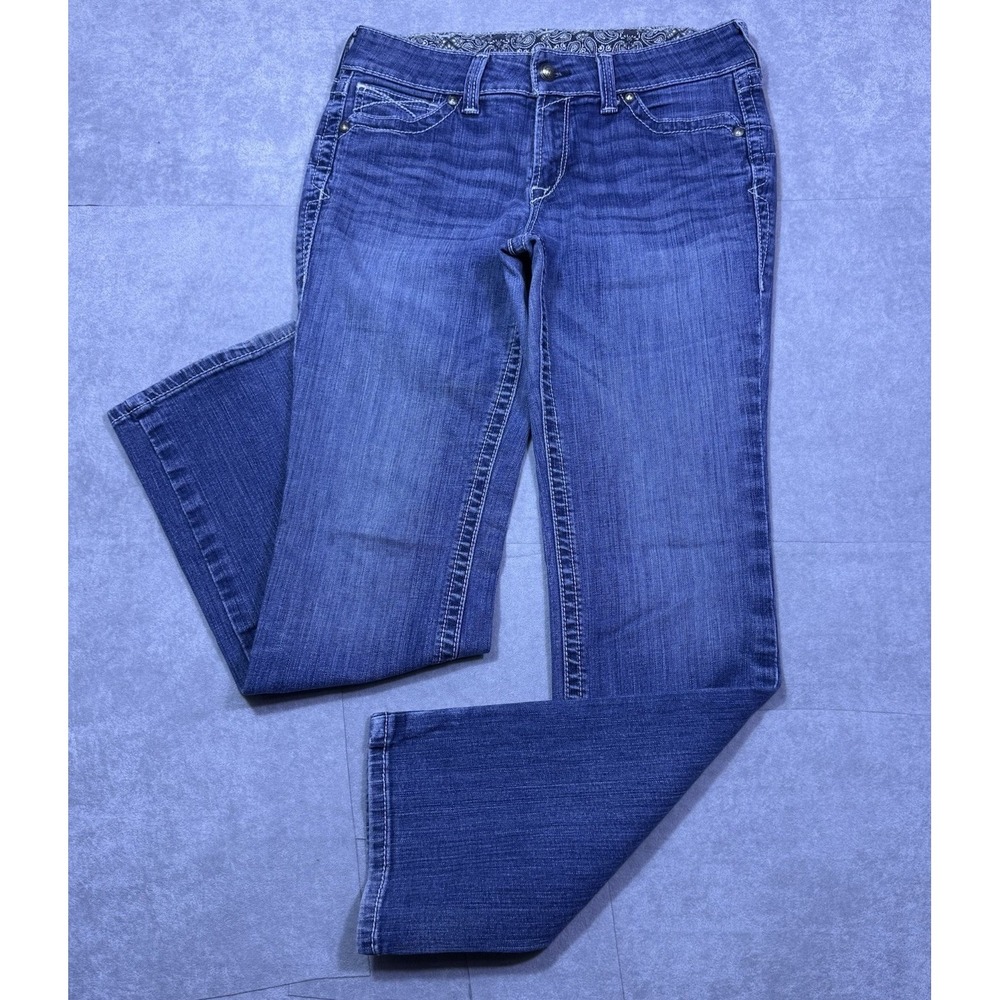 Ariat Jeans Womens 32x32 Midrise Straight Leg Rodeo Ranch USA Modern Normcore